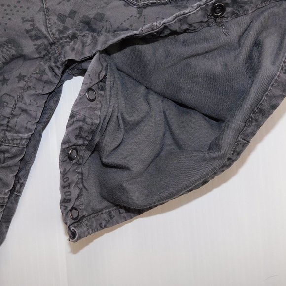 6-9 Months Gray Jersey Lined Gray Overalls - Picture 9 of 10